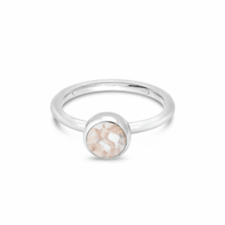Auger Shell - January Birth Month Ring