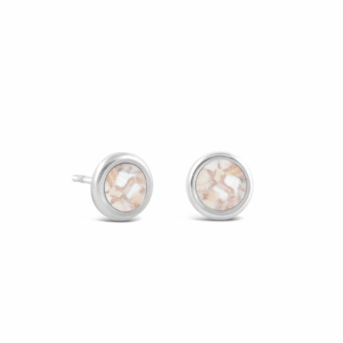 Auger Shell - January Birth Month Stud Earrings