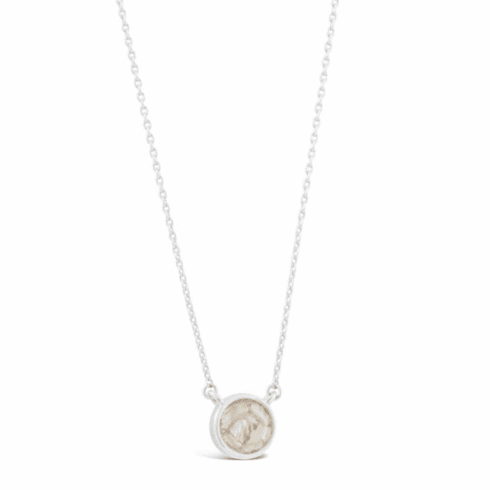 Baby's Ear Shell - October Birth Month Necklace