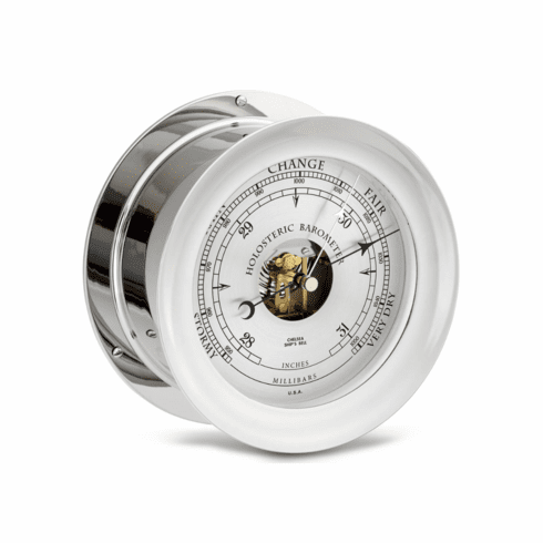 Chelsea Ships Bell Barometer  Nickel (4.5", 6")