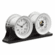 Chelsea Ships Bell Clock and Barometer on Double Black Base  Nickel (4.5")