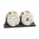 Chelsea Ships Bell Clock and Barometer on Double Black Base  Nickel (4.5")