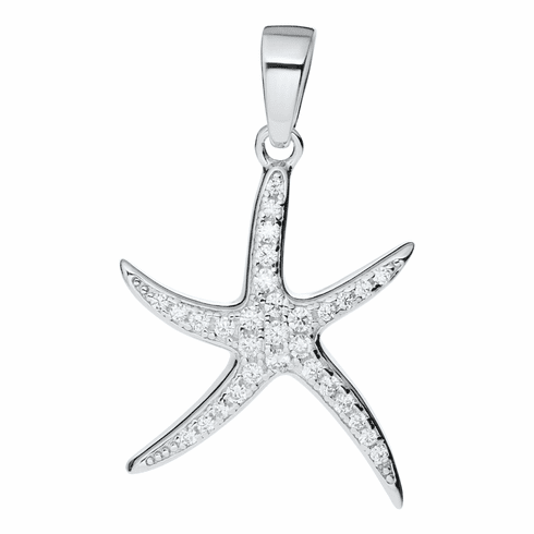 CZ Starfish Necklace