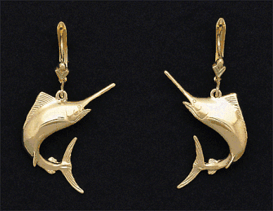 Fighting Marlin Earrings