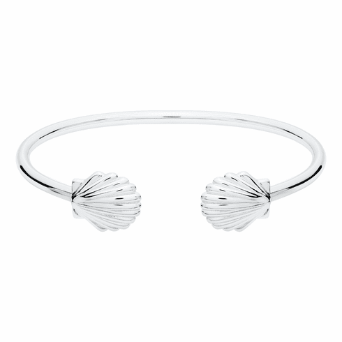 Flexible Scallop Shell Cuff Bracelet