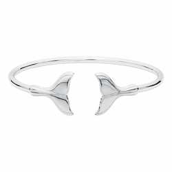 Flexible Whale's Tail Cuff Bracelet