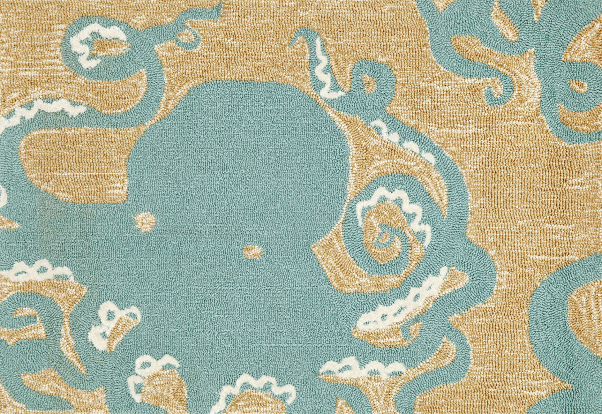 Frontporch Octopus Aqua Rug - Ocean Offerings