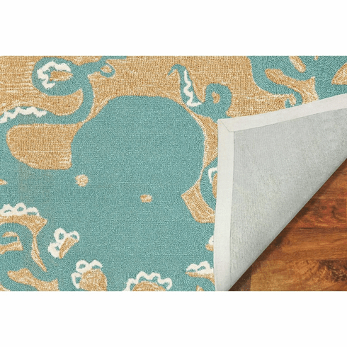 Frontporch Octopus Aqua Rug - Ocean Offerings