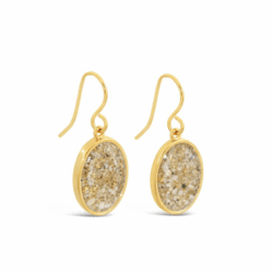Gold Overlay Sandrop Earrings