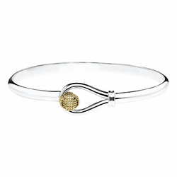 Knot Bracelet- Sterling & 14 KT Gold