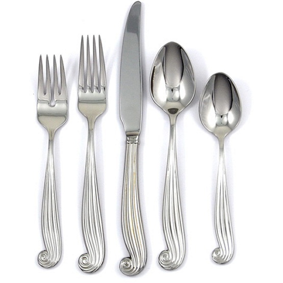 Ginkgo La Mer Flatware 20 Piece Service for 4 Ocean Offerings