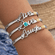 Live - Love - Laugh Titanium Bracelet Set