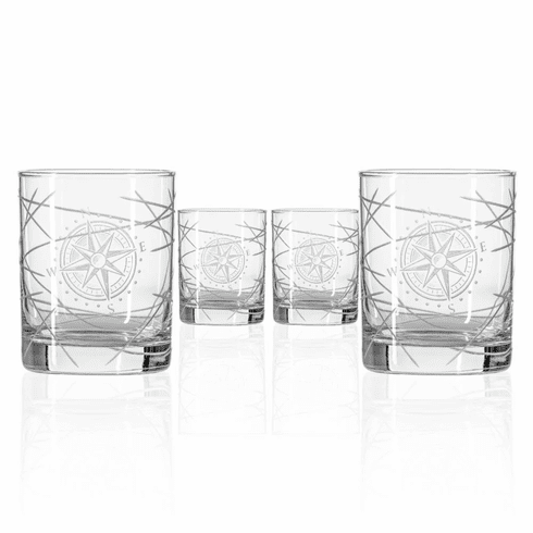 Mariner's Star Double Old Fashioned Glass