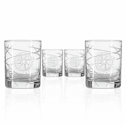 Mariner's Star Double Old Fashioned Glass