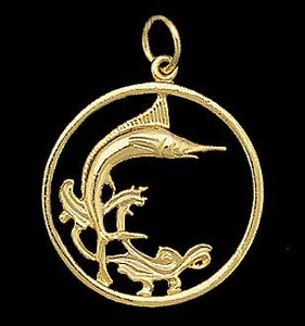 Marlin Coin Pendant