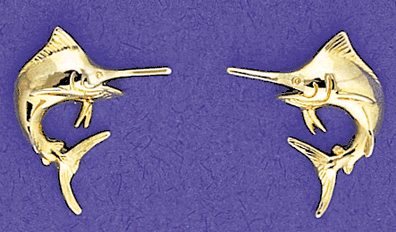 Marlin Post Earrings