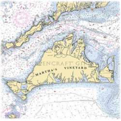 Marthas Vineyard Nautical Chart Gifts