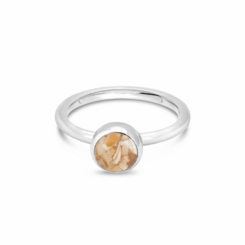 Mermaid Slipper Shell - May Birth Month Ring