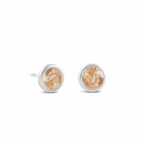 Mermaid Slipper Shell - May Birth Month Stud Earrings
