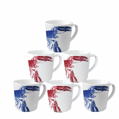 Mix & Match Coastal Mugs S/6