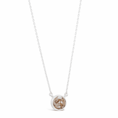 Nutmeg Shell - August Birth Month Necklace