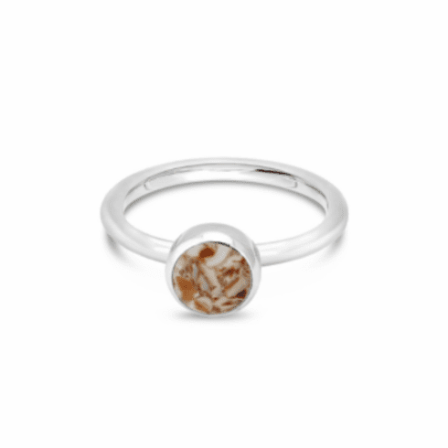 Olive Shell - March Birth Month Ring