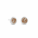 Olive Shell - March Birth Month Stud Earrings