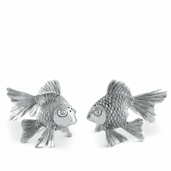 Pewter Goldfish Salt & Pepper Set