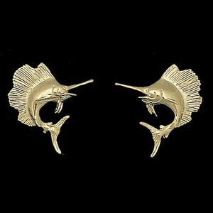 Sailfish Post Earrings