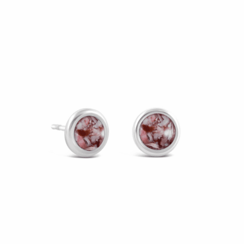 Scallop Shell - November Birth Month Stud Earrings