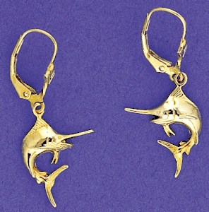 Small Marlin Earrings