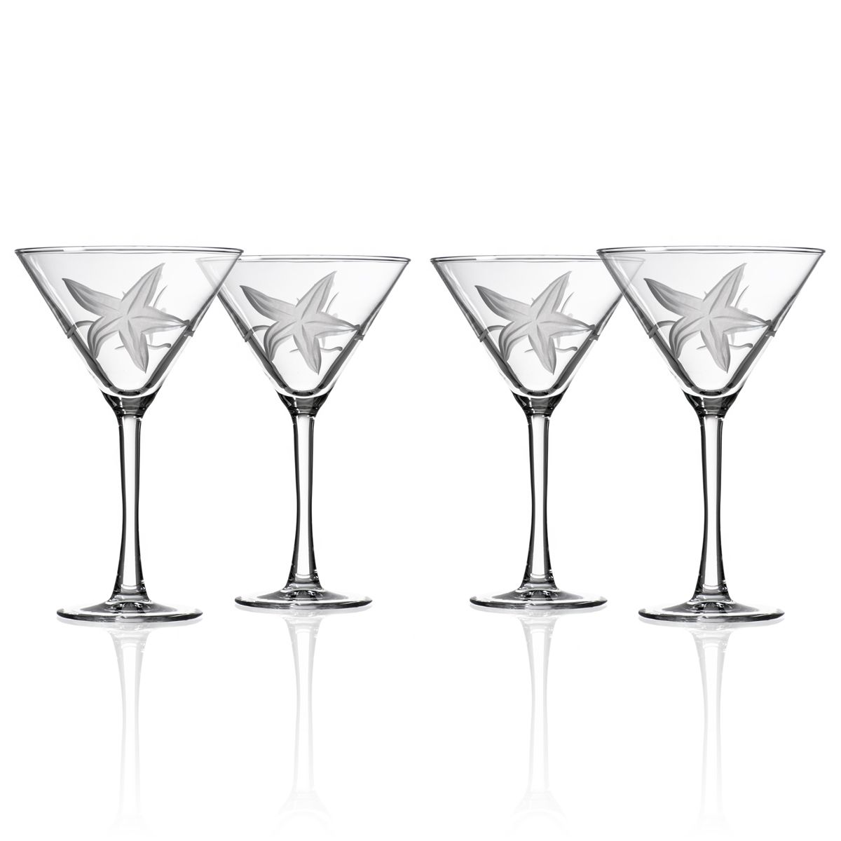 Starfish Martini Glasses Ocean Offerings