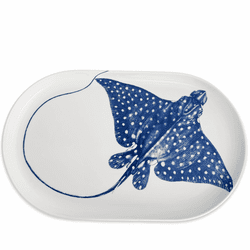 Stingray Large Coupe Oval Platter