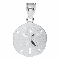 Textured Sand Dollar Necklace