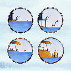 Whimsical Tide Clocks