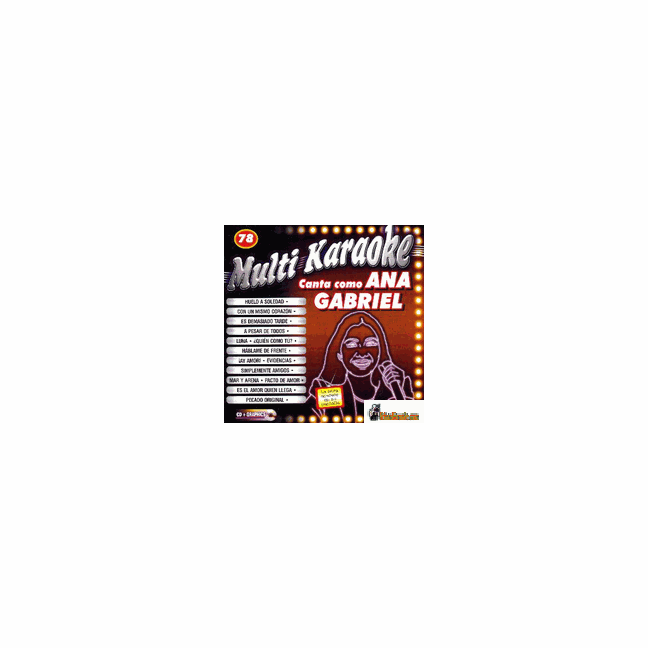 ANA GABRIEL    Multi Karaoke   MK 078