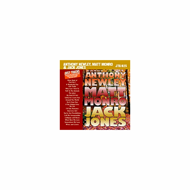 ANTHONY NEWLEY  MATT MONRO & JACK JONES     Just Tracks    JTG025