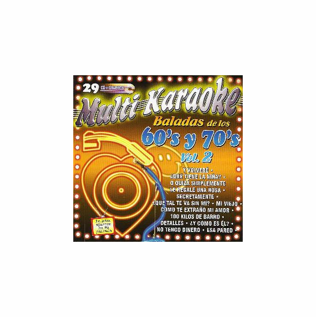 BALADAS DE LOS 60's y 70's Vol. 2    Multi Karaoke  MK 29