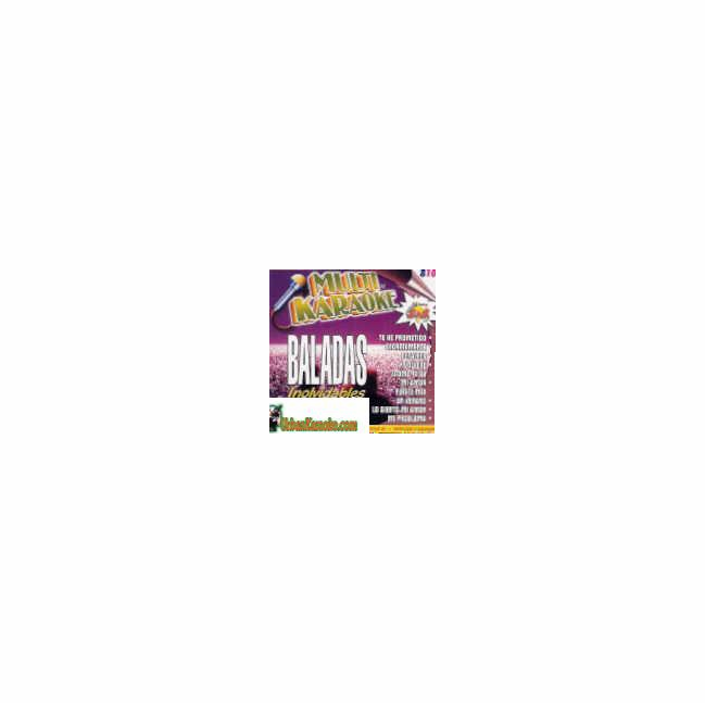 BALADAS INOLVIDABLES Multi Karaoke MK OKE- 0810