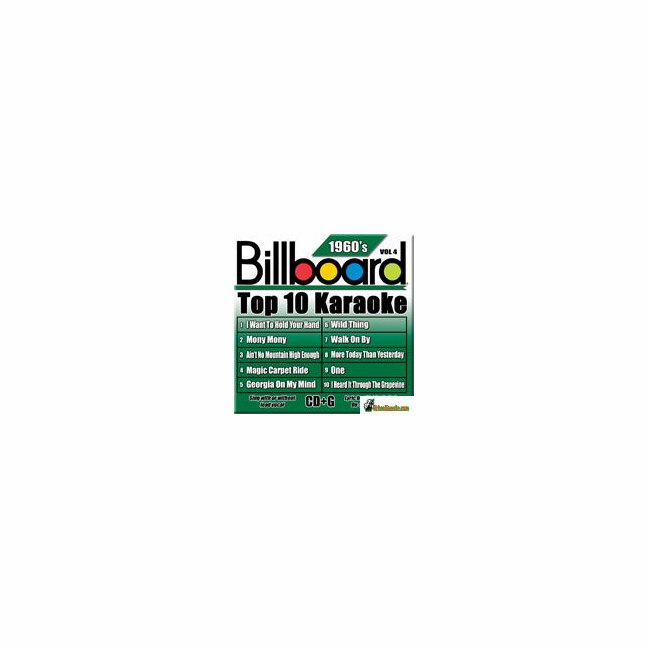 BILLBOARD 1960'S TOP 10 KARAOKE VOL.4 Party Tyme Karaoke SYB 1964