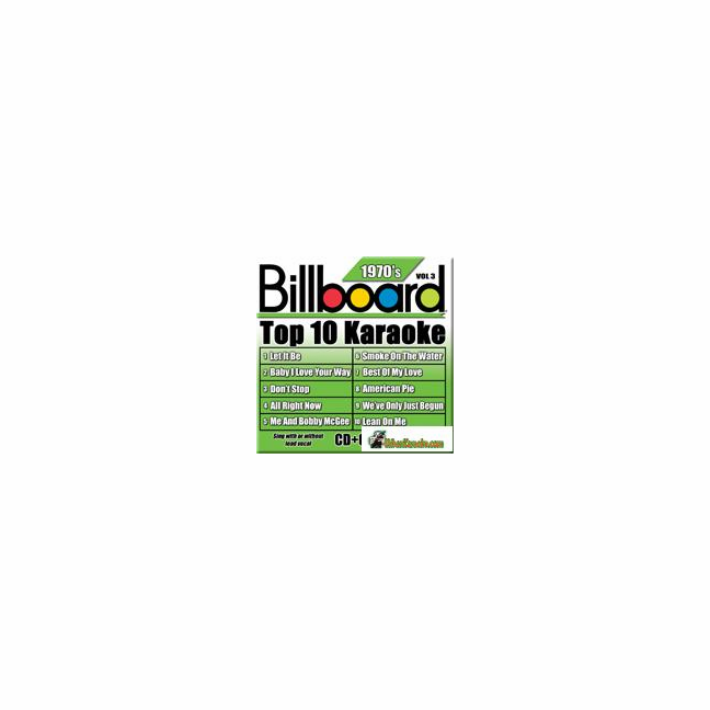 BILLBOARD 1970'S TOP 10 KARAOKE VOL.3 Party Tyme Karaoke SYB1973