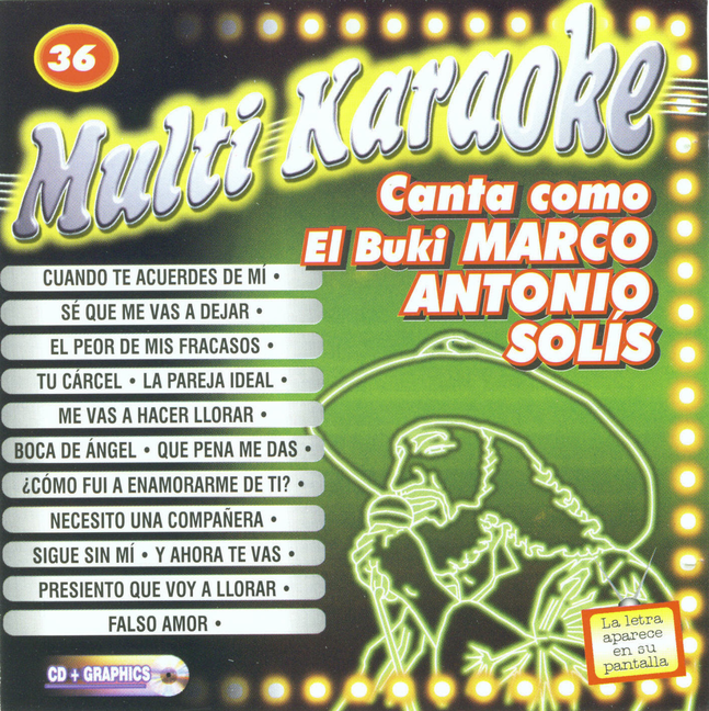 CANTA COMO EL BUKI MARCO ANTONIO SOLIS Multi Karaoke MK 36