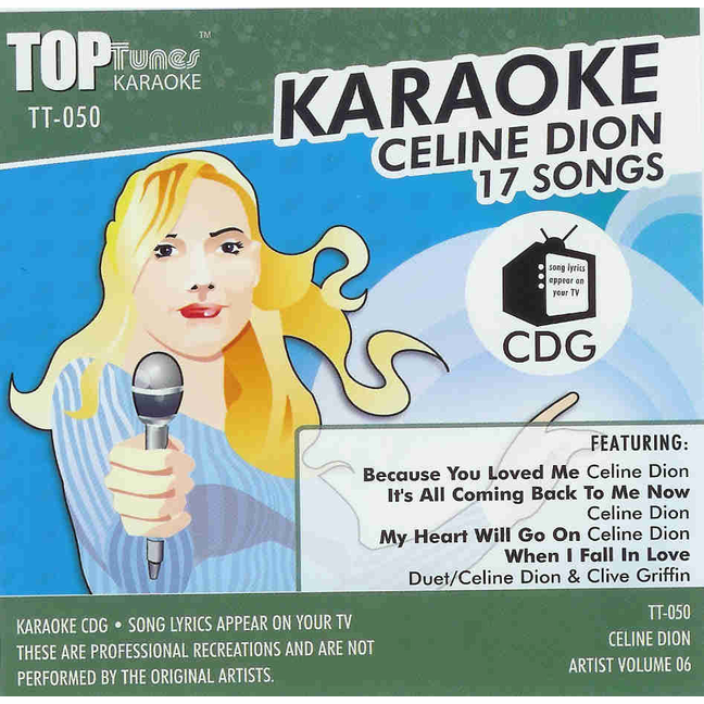 CELINE DION 17 SONGS Vol. 06 Top Tunes TT 050