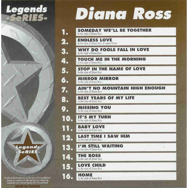DIANA ROSS Legends Series LG 071