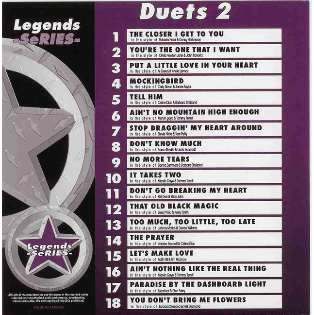 DUETS 2 Legends Series LG 166