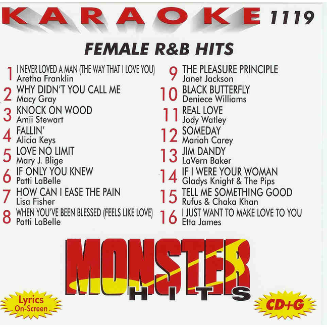FEMALE R&B HITS Monster Hits MH 1119