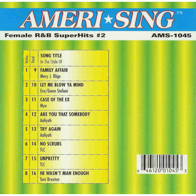 FEMALE R&B SUPERHITS #2 Ameri*sing AMS 1045
