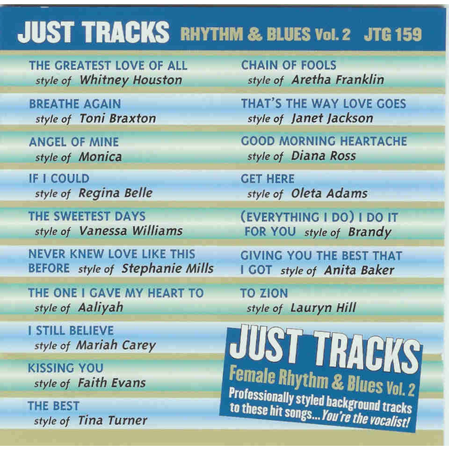FEMALE RHYTHM & BLUES Vol. 2      Just Tracks     JTG159