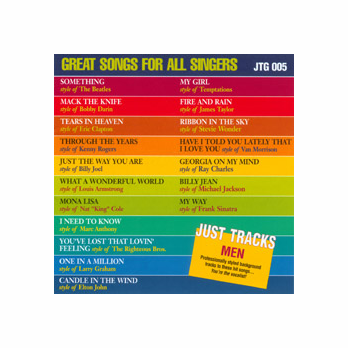 GREAT SONGS FOR ALL SINGERS  MEN   Just Tracks   JTG 005     