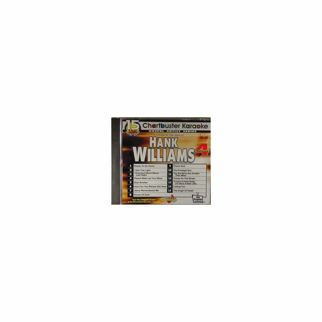 HANK WILLIAMS Vol. 4 Chartbuster Gospel CB 90309